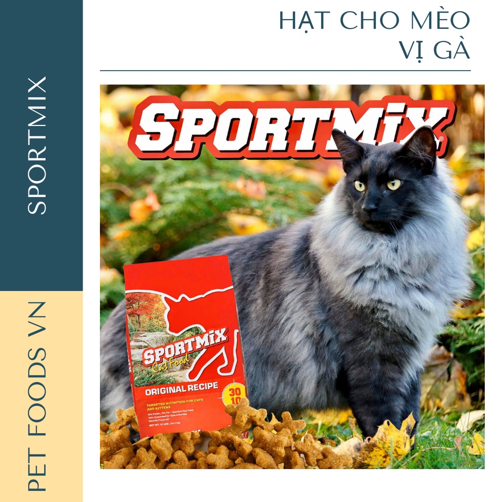 [Mã 55FMCGSALE1 giảm 10% tối đa 40K đơn 250K] Hạt cho mèo SPORTMIX Original Recipe 1kg vị Gà