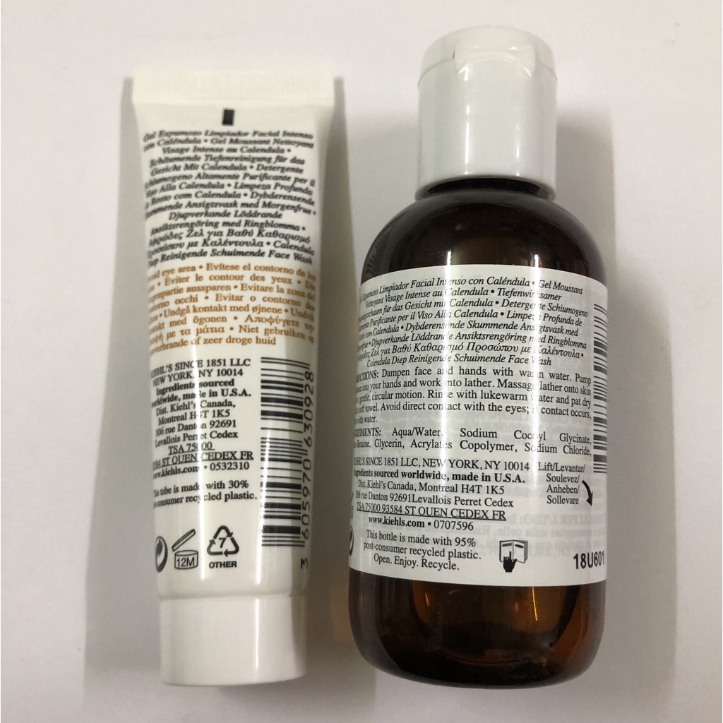 Sữa rửa mặt hoa cúc Kiehls Calendula Deep Cleansing Foaming Face Wash