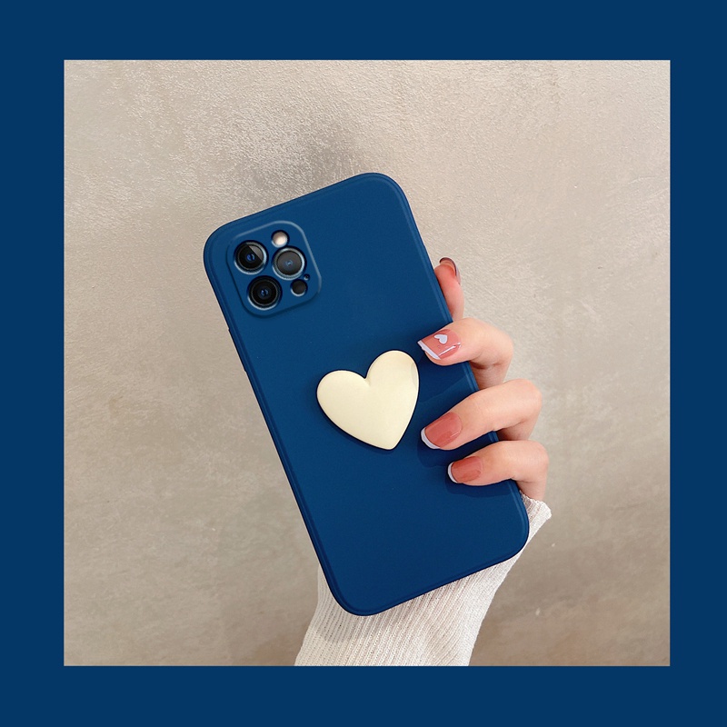 Ốp điện thoại mềm hình trái tim 3D cho OPPO A1K REALME C1 C2 C3 3 5 5I 6I 5S 6 7 7I C11 C12 C15 C17 C20
