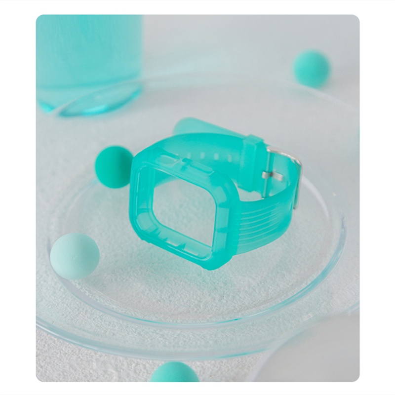 Dây Đeo Silicone Trong Suốt Dành Cho Đồng Hồ Thông Minh Apple Band Series SE 6 5 3 2 1 iWatch 38/40mm 42/44MM