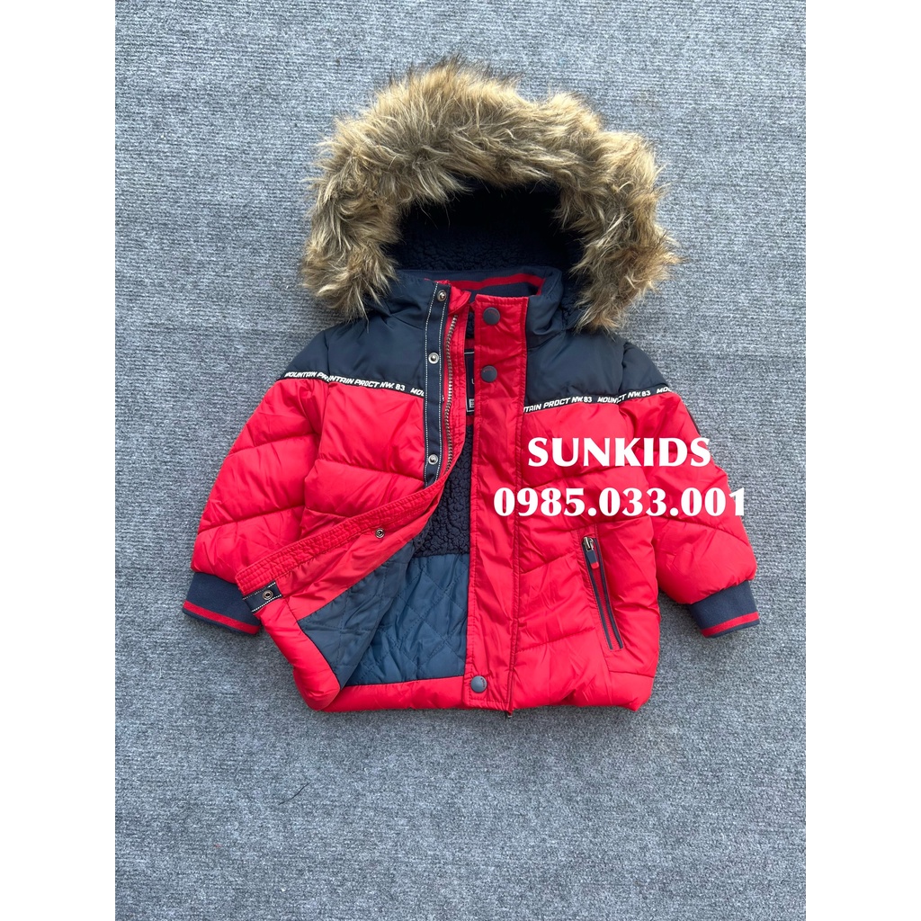 Áo phao Parka C&amp;A lót lông phối màu