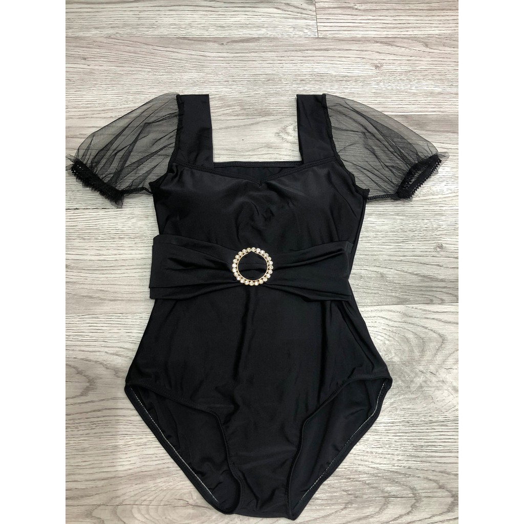 Đồ bơi bikini liền mảnh ống tay ren nữ tính kín đáo siêu đẹp mặc đi biển ( Ảnh chụp thật 100%) | BigBuy360 - bigbuy360.vn