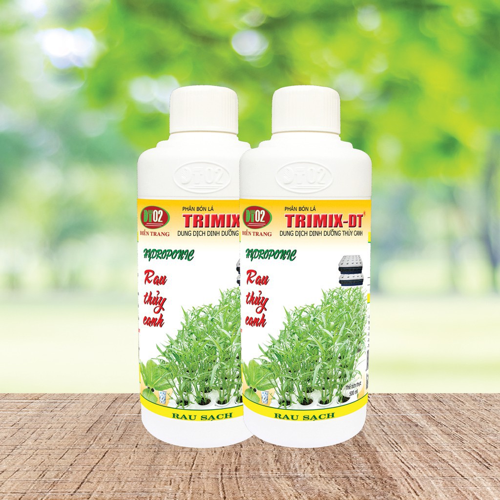 {2 chai} dung dịch thủy canh rau TRIMIX-DT {500mlx2}