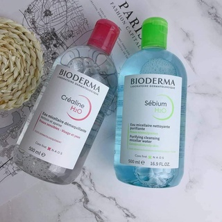 Nước Tẩy Trang Bioderma sạch dịu nhẹ cho da dầu, nhạy cảm, màu xanh hồng 500ml 2024