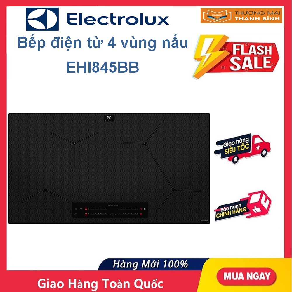 Bếp điện từ 4 vùng nấu Electrolux EHI845BB