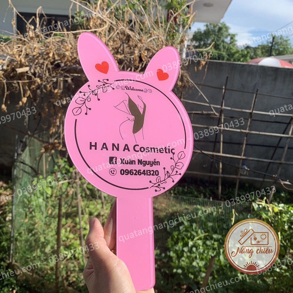 Hastag cầm tay hình tai thỏ_ Bảng hiệu shop_ Đạo cụ chụp hình sản phẩm_ Free thiết kế theo mẫu sẵn có