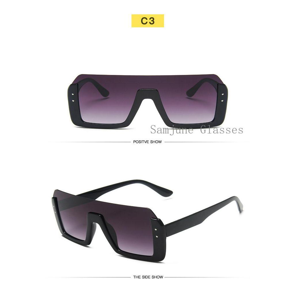 Kính mát SAMJUNE ngoại cỡ phong cách Âu Mỹ thời trang cho nữ