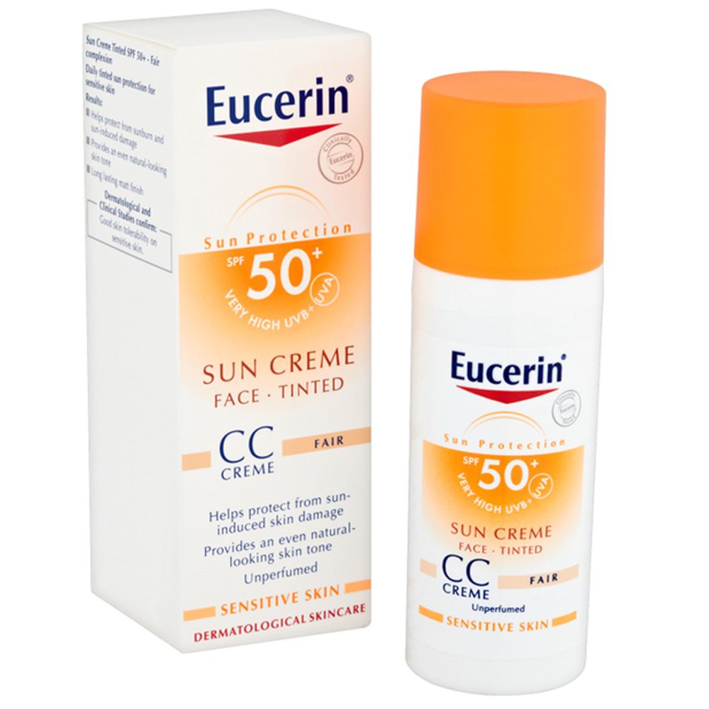 [ CHÍNH HÃNG ] KEM CHỐNG NẮNG MÀU DA - EUCERIN SUN FACE TINTED CC CREAM SPF 50+ ( FAIR)