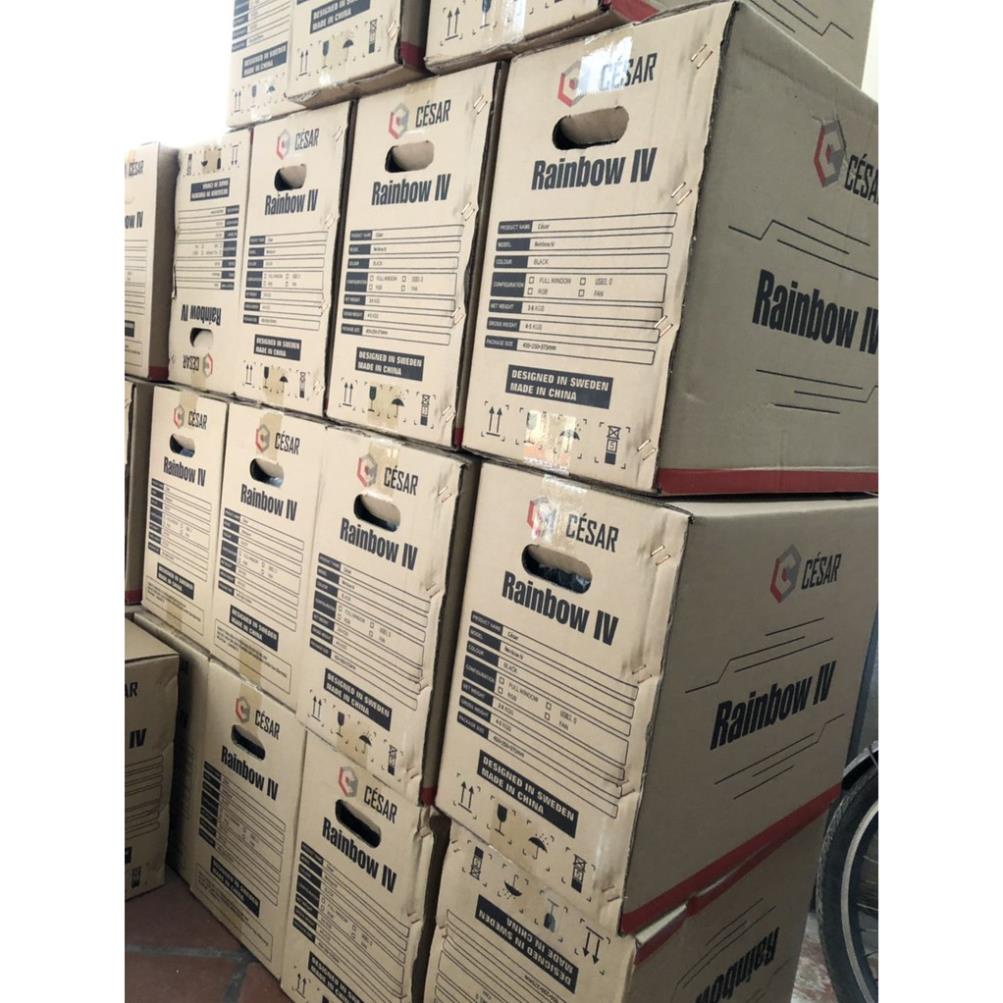 Vỏ case máy tính Gaming 2 mặt kính Cesar Rainbow