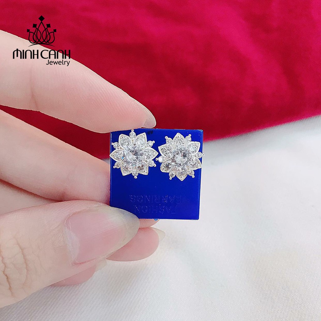 Bông Tai Bạc Nữ Hoa Sen Quốc Hoa - Minh Canh Jewelry