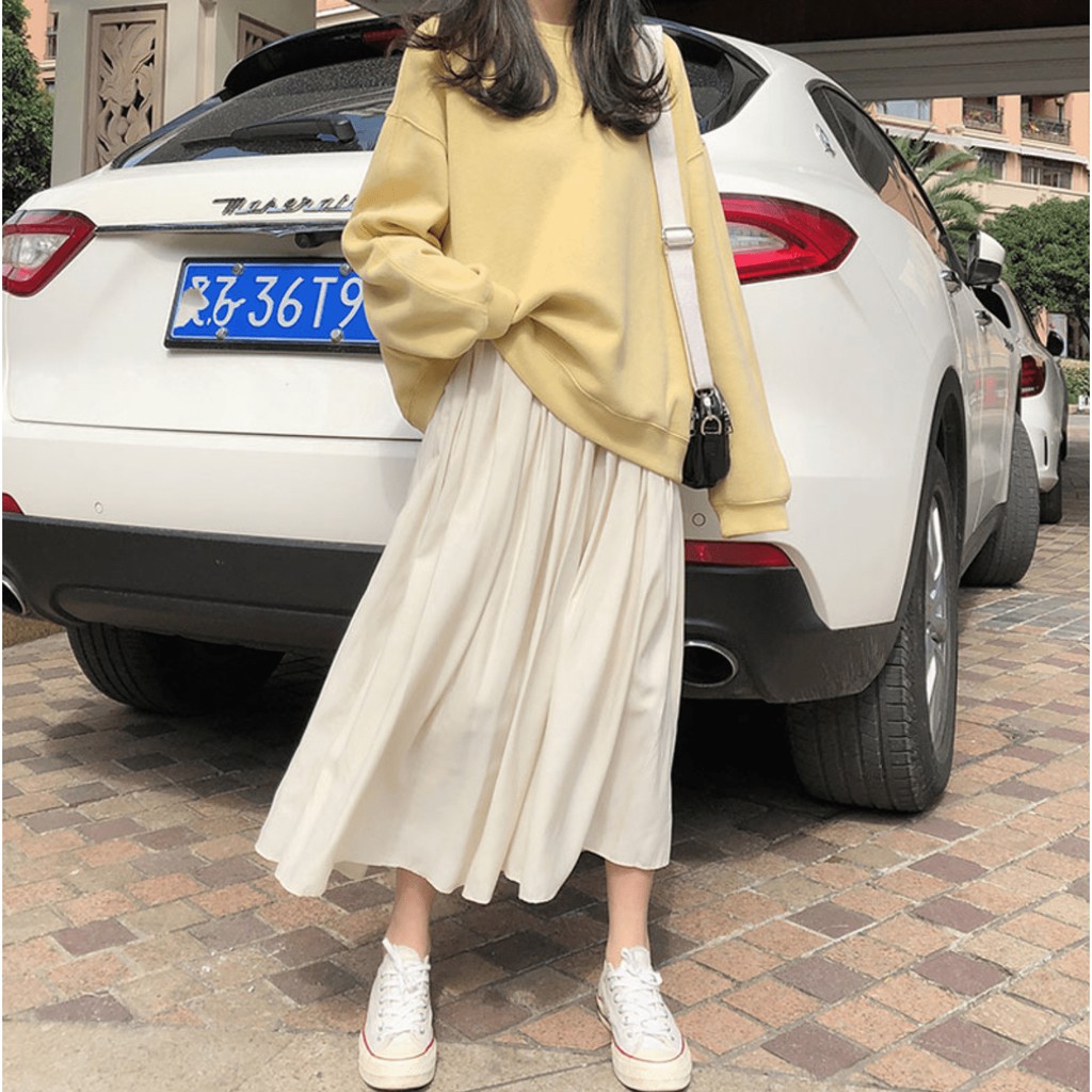 [ Mã FADIRECT20 giảm 20K đơn 150K] 1228 | CHÂN VÁY DÀI BE VÀNG NHĂN VINTAGE | BigBuy360 - bigbuy360.vn