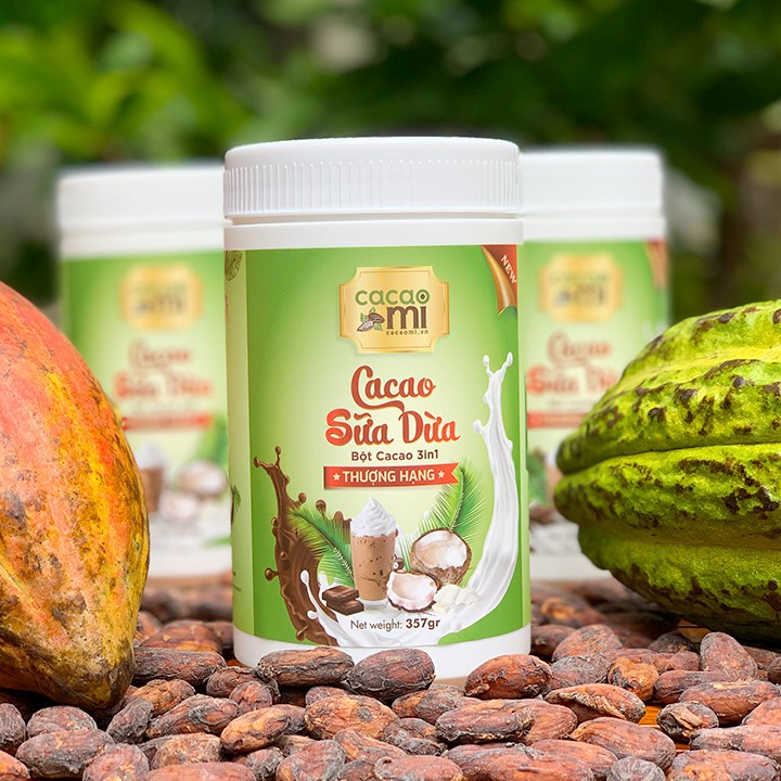 Bột Cacao Sữa Dừa Cacaomi 357g - BOT009