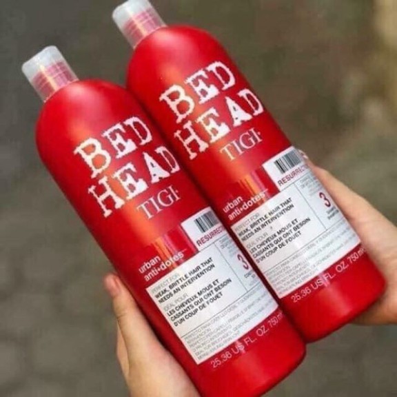 [SIÊU GIẢM GIÁ] Bộ dầu gội xả, dầu gội Tigi Bed Head 750ml, 2 dưỡng ẩm và phục hồi tóc hư tổn