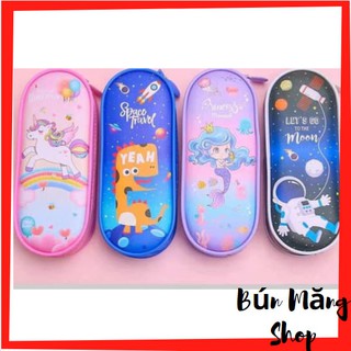 Hộp bút da hình hoạt hình ngộ nghĩnh dễ thương cho bé trai bé gái