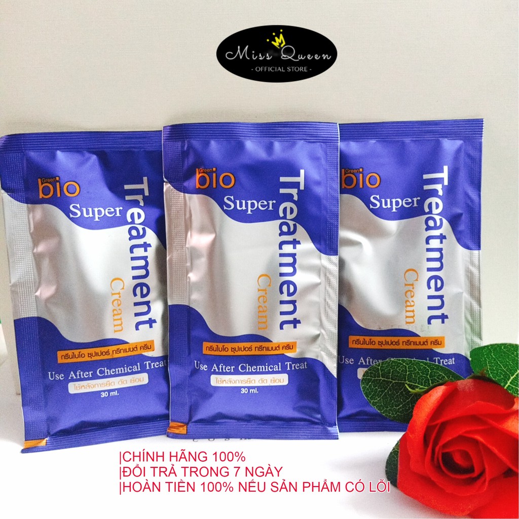 Ủ tóc Bio Super Treatment Thái Lan giúp tóc siêu mềm mượt, phục hồi hư tổn, tóc nát, kiểm soát dầu, kích thích mọc tóc