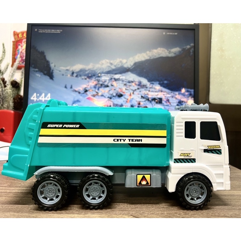 Xe Tải Đồ Chơi, Xe Chở Rác Có Nắp Thùng Cỡ Lớn 27cm Cho Bé