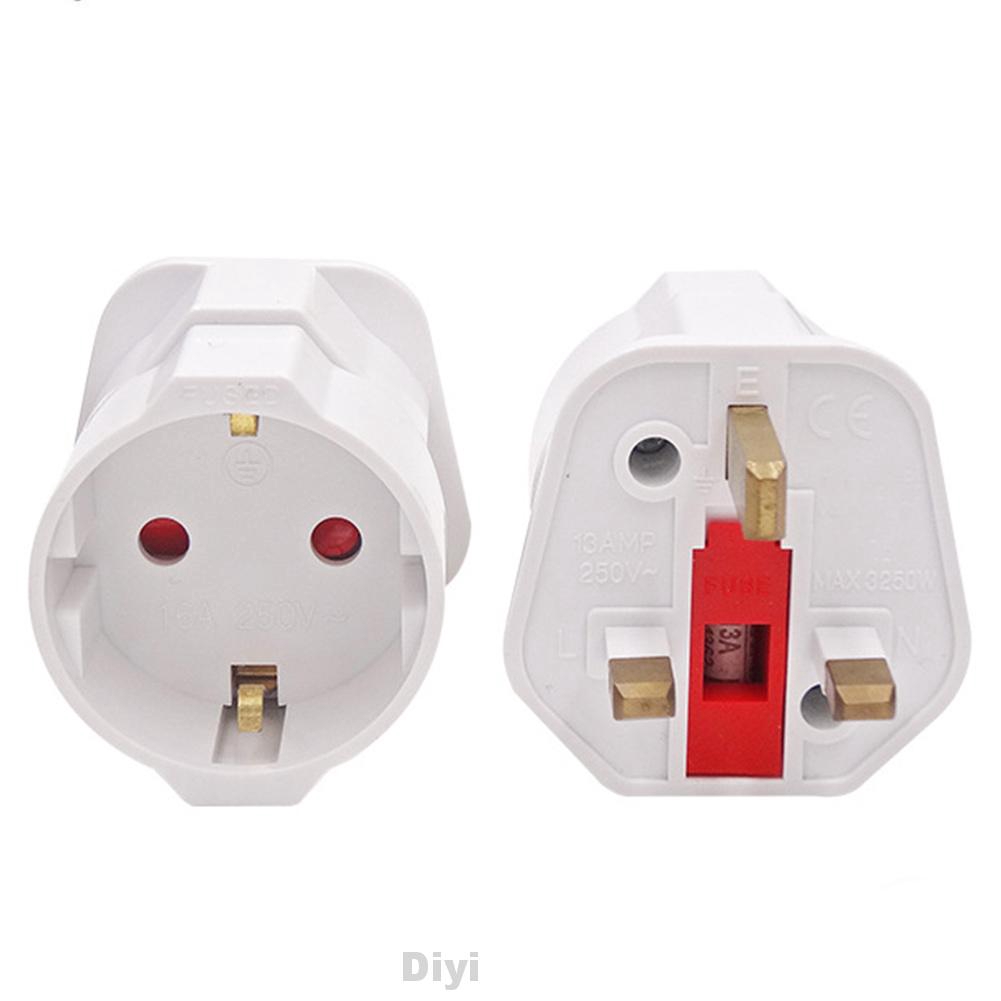 Adapter Chuyển Đổi Châu Âu 2 Pin Sang 3 Đầu Cắm Eu Schuko Du Lịch