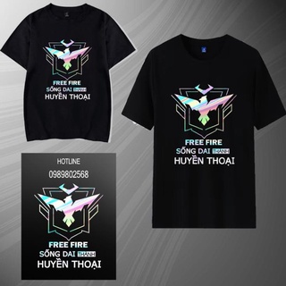HOT  Áo thun decal phản quang 7 màu free fire sống dai thành huyền thoại mẫu mới nhât