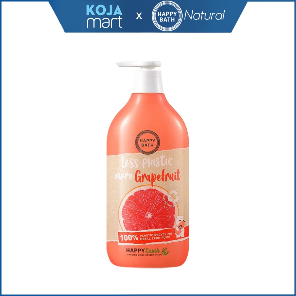 Sữa Tắm Happy Bath Grapefruit Essence Cooling Body Wash Hàn Quốc 900g