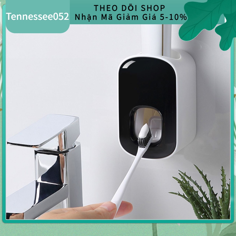 Giá đựng tuýp kem đánh răng hỗ trợ bóp kem tự động gắn tường tiện dụng cho nhà tắm