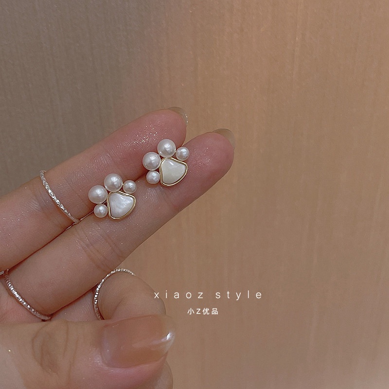 Bông Tai Mạ Bạc 925 Hình Móng Vuốt Mèo Dễ Thương Thời Trang Cho Nữ 2022