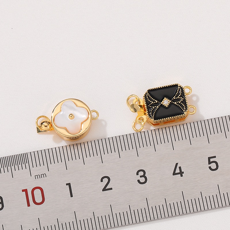 Khóa Cài Vòng Cổ / Vòng Tay Bằng Đồng Mạ Vàng 18K diy Hình Vỏ Sò