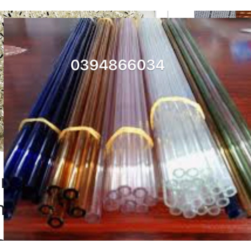 1 ống tạo kiểu thủy tinh màu 20cmf7