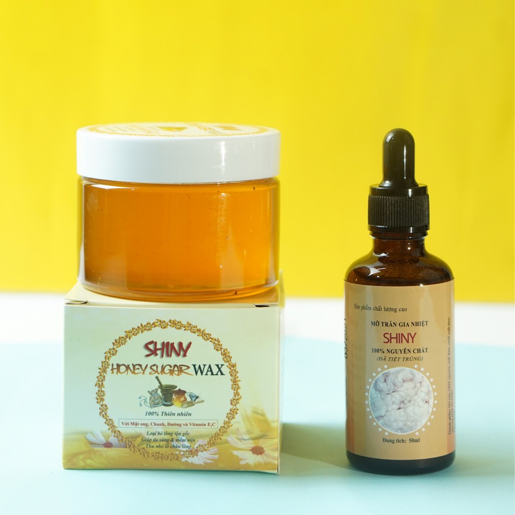 Combo Triệt Lông Sáp Wax + Mỡ Trăn Shiny Handmade (Tặng Kèm Dụng Cụ Wax) | BigBuy360 - bigbuy360.vn