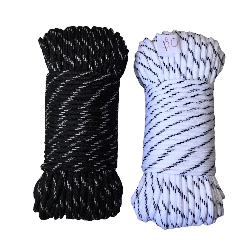 100 mét - Dây Dù 4mm spandex có lõi dùng làm macrame, căng lều, thời trang