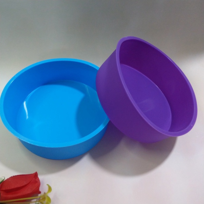Khuôn làm bánh hình tròn chống dính bằng silicon 4/6 inch - T0177