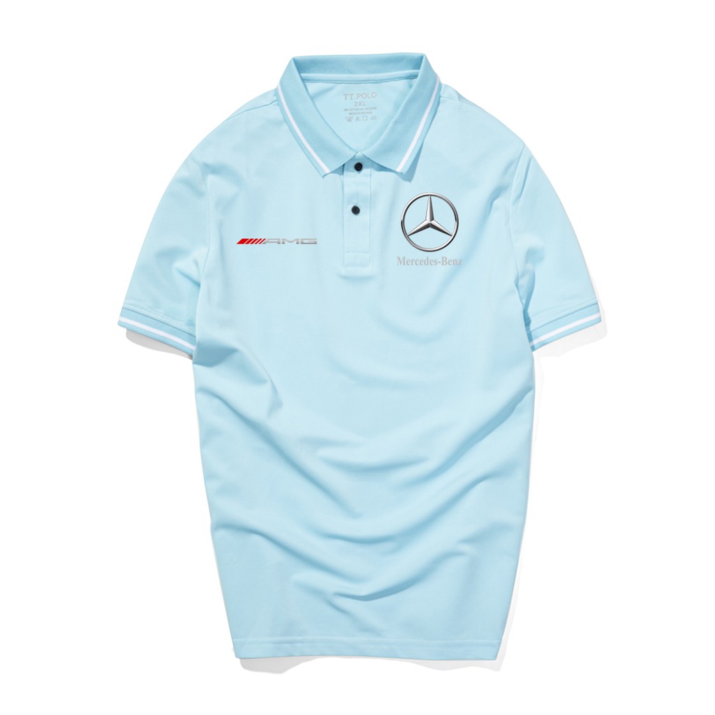 Áo thun Polo Mercedes Cao Cấp - Polo Merc có cổ Logo Hãng Xe Ô tô nhiều màu sang trọng, lịch lãm, đẳng cấp