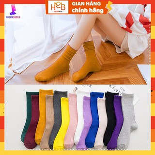 [Mã FASHIONMON194 giảm 10K đơn 20K] Vớ Tất Trơn Hàn Quốc Cổ Nhún Chân Nữ Xinh Xắn