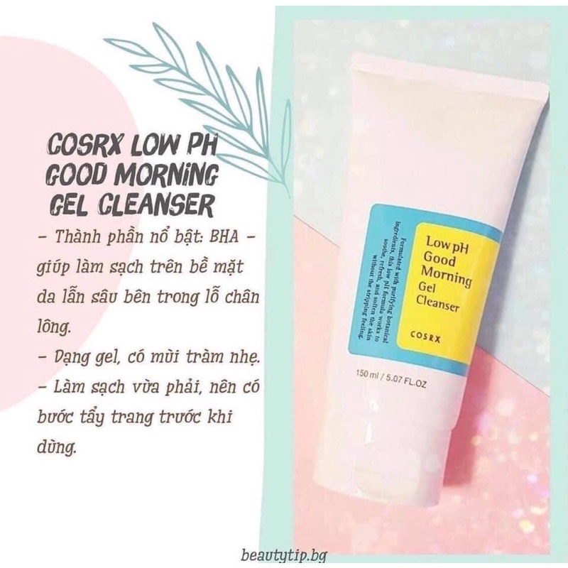 Sữa rửa mặt Cosrx Low pH Good Morning Gel Cleanser | BigBuy360 - bigbuy360.vn