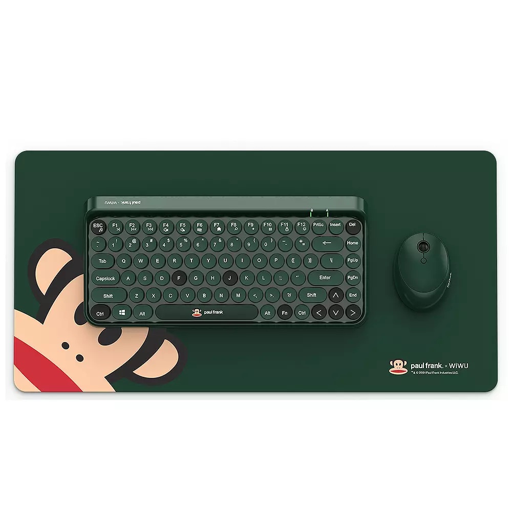 Bộ combo 3 in 1 Wiwu x Paul Frank Smart Keyboard Bàn phím bluetooth & chuột không dây & 01 miếng lót chuột