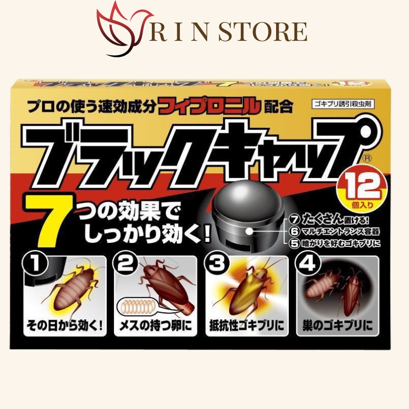 Thuốc Diệt Gián Nhật Bản 12 Viên Cực Kì Hiệu Quả Không Mùi An Toàn Cho Trẻ Em Và Vật Nuôi RIN