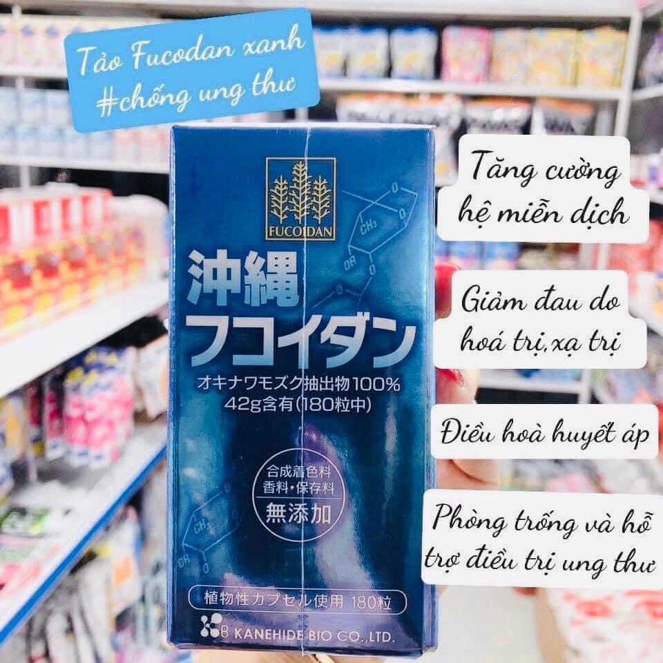 Viên Uống Hỗ Trợ Giảm Nguy Cơ Ung Thư Okinawa Fucoidan Nội Địa Nhật Bản 180 viên - SAKUKO