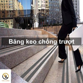 BĂNG KEO CHỐNG TRƯỢT NGÃ CẦU THANG MÀU ĐEN MÉT LẺ