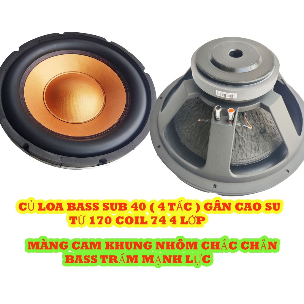 LOA BASS SUB 40 MARTIN CÔN 76MM MÀNG CAM CAO CẤP - GIÁ 1 CHIẾC