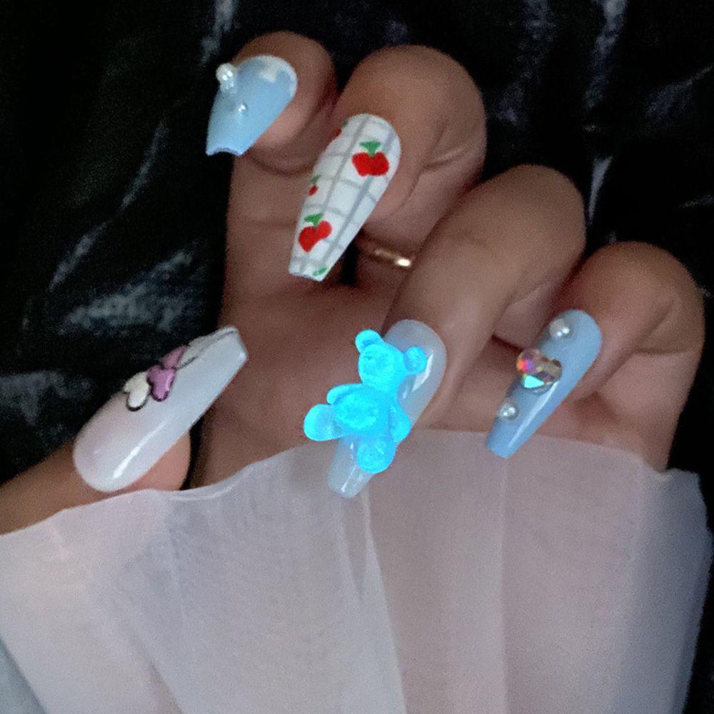 Set 8 Phụ Kiện Trang Trí Móng Nghệ Thuật|Phụ Kiện Trang Trí Móng Tay Thay Đổi Màu Sắc Độc Đáo