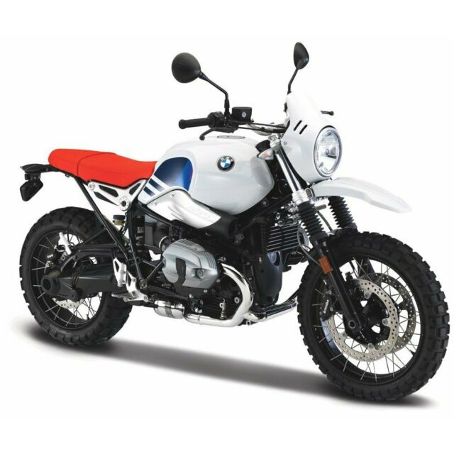 Mô hình moto BMW R Nine T Urban GS tỉ lệ 1:18 Burago