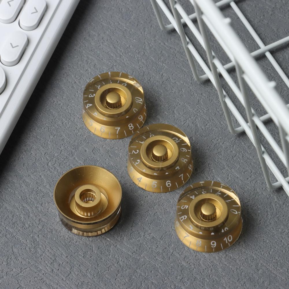CHOOKEY Nút Chỉnh Âm Lượng Đàn Guitar Bass Les Paul LP Màu Vàng Kèm Phụ Kiện