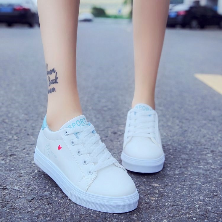 Giày thể thao nữ gót màu dễ thương 098 | BigBuy360 - bigbuy360.vn