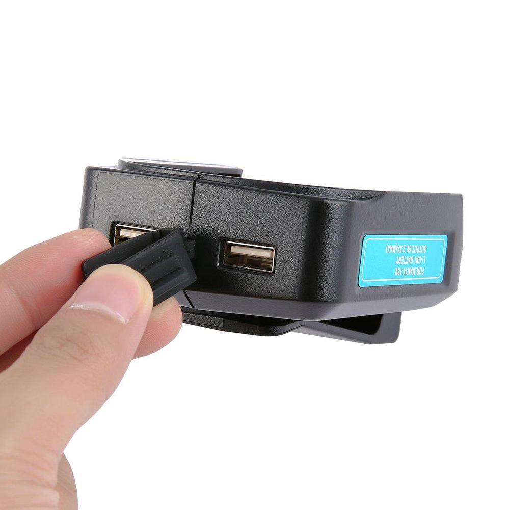 1 Pcs USB Port Phone Charger Adapter Li-ion Battery For Makita 18V 14.4V BL1815 BL1830 BL1840 BL1850