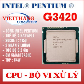 Bộ xử lý cpu pentium g3420 3.2 ghz socket 1150