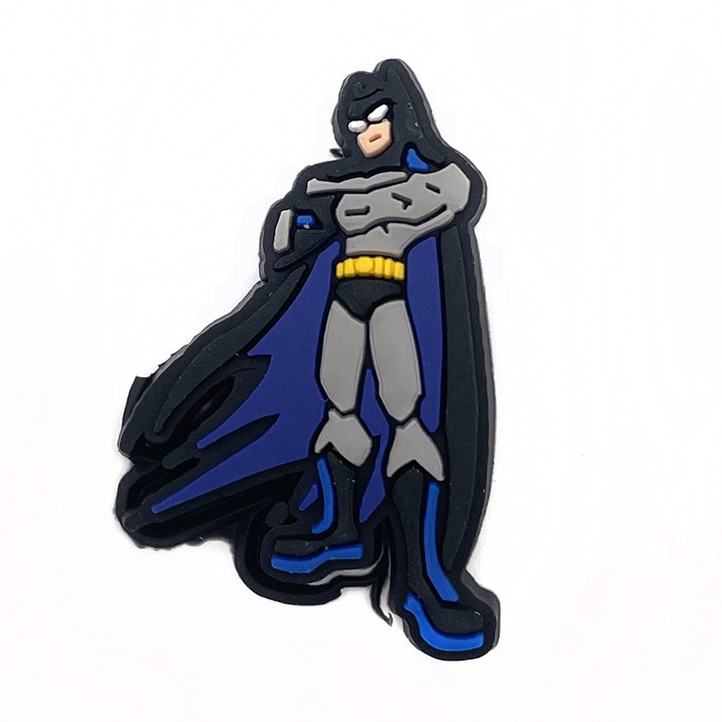 Batman Shoe Charms Crocs Thời trang Super hero Jibbitz pvc Dép xăng đan decorate accessories DIY Phụ kiện dép Với 1000 Mẫu Lựa Chọn Phụ kiện giày dép nam và trẻ em