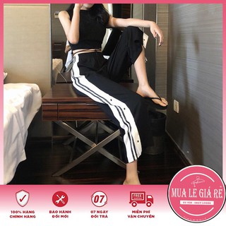 Quần Dài, Quần Xẻ Ống Có Cúc Bấm Chất Cotton Cho Nữ Cực Chất - QXO