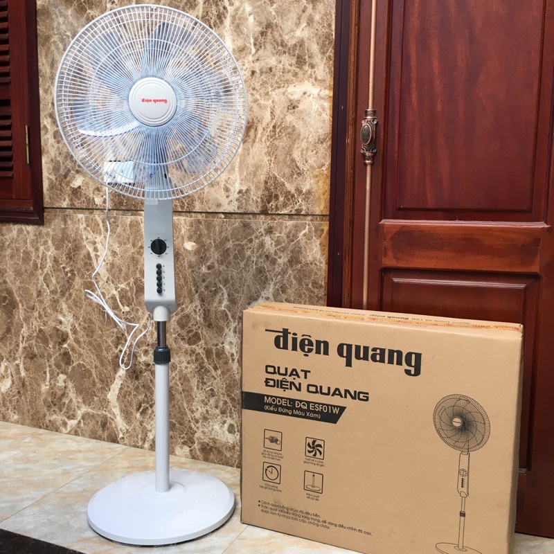 Quạt Cây Đứng Cao Cấp Điện Quang, Trục Quay Bạc Đan Siêu Êm, không ồn, không chổi than Bảo Hành 12 tháng.