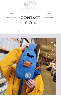 Balo vịt đeo chéo cute