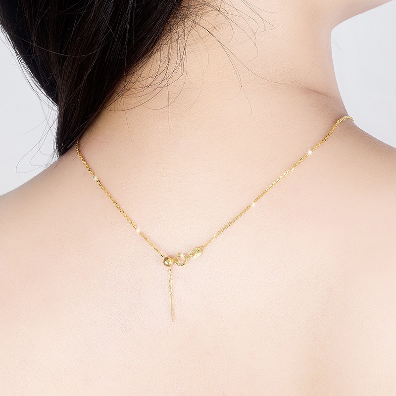 Vòng cổ Mạ Vàng 18K 100% Bạc S925 Nhiều Màu Sắc Tùy Chọn
