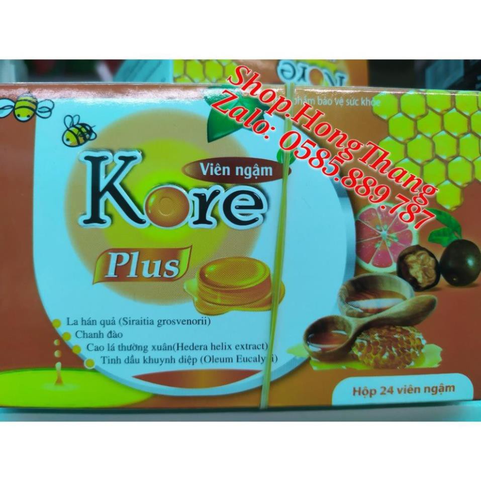 Viên Ngậm Mật ong Chanh Đào giảm ho, giảm đau rát cổ họng, bị khản tiếng hộp 24 viên